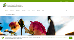 Desktop Screenshot of kv-gartenbau-sta.de